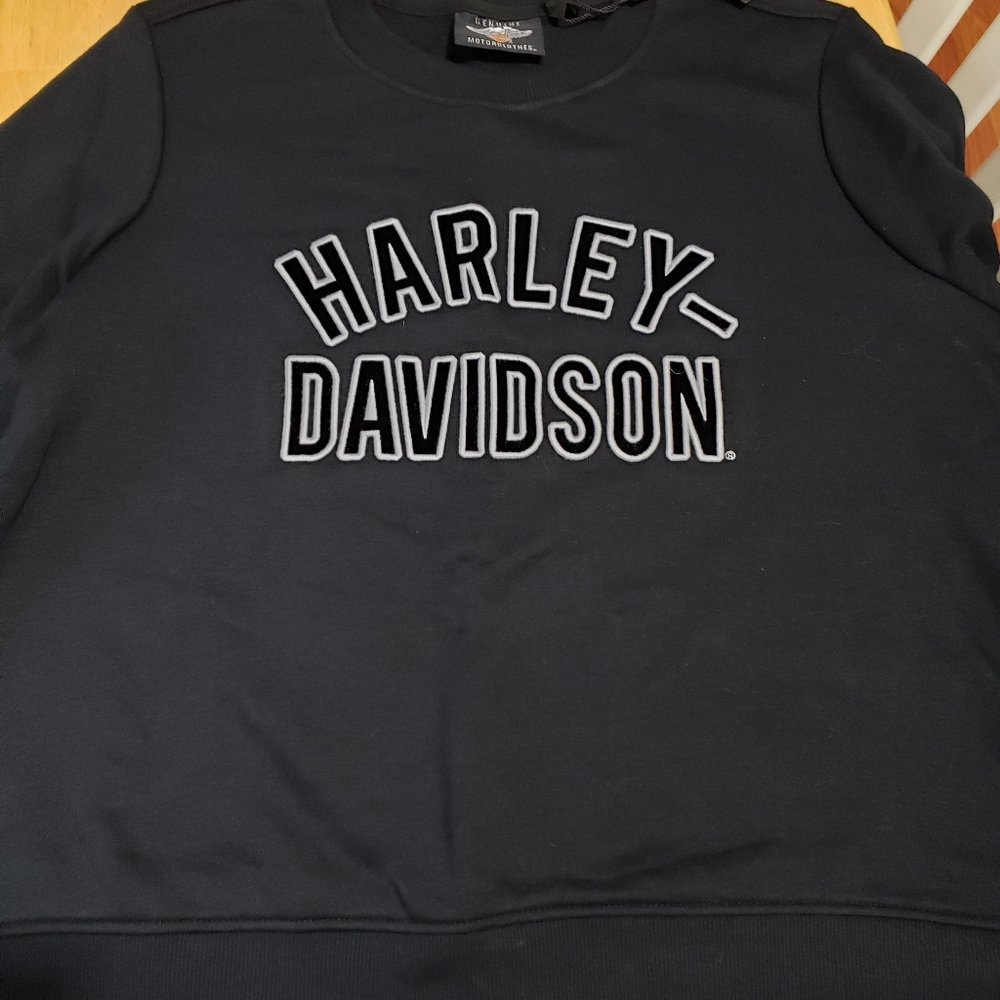 Harley Davidson Quality Black Sweatshirt NWT sz 1W/1X